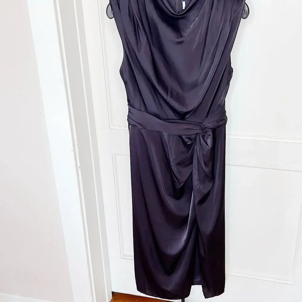Petal & Pup Women's Dina Midi Dress Black Coffee Size Small NWOT
